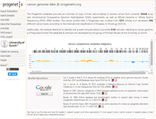 Tablet Screenshot of progenetix.org